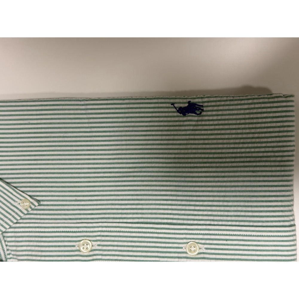 Ralph Lauren, Blake Seersucker Button Down Shirt, Green, Mens Size XXL - Picture 2 of 7